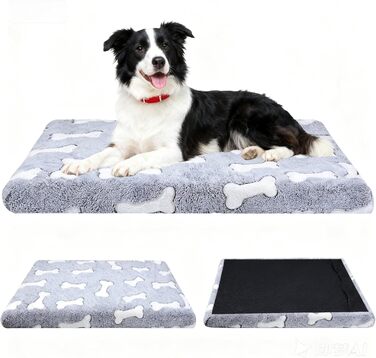 Килимок для собак Qoosea з ефектом пам'яті, сірого кольору, 50х75 см.