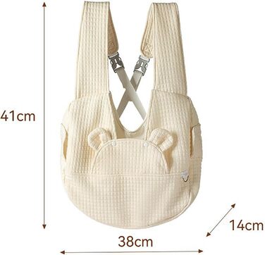 Рюкзак для тварин: переноска для собак та котів 2-12 кг, туристичний, складний, бежевий