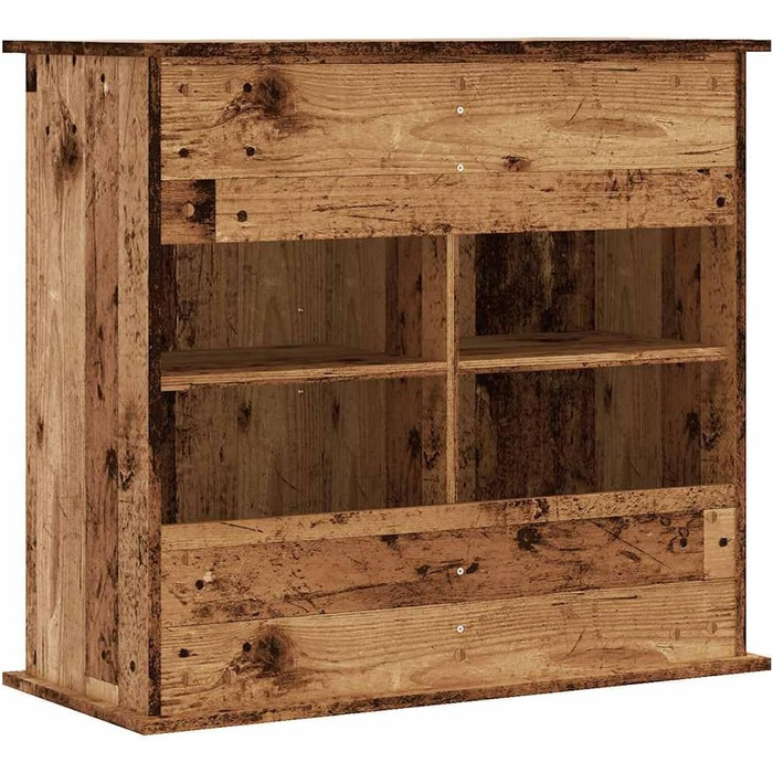 Підставка для акваріума VidaXL з імітацією старого дерева, 81x36x73 см, ДСП