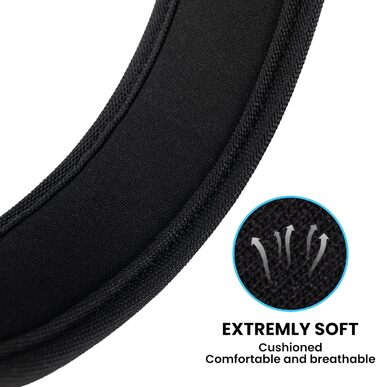 Нашийник для собак Exceent Eite Spanker з PU матеріалу, чорний, розмір L, регульований, для дресирування великих собак