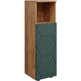 Пенал для ванної Vicco Irma, 30x95 см, зелений/дуб Goldkraft