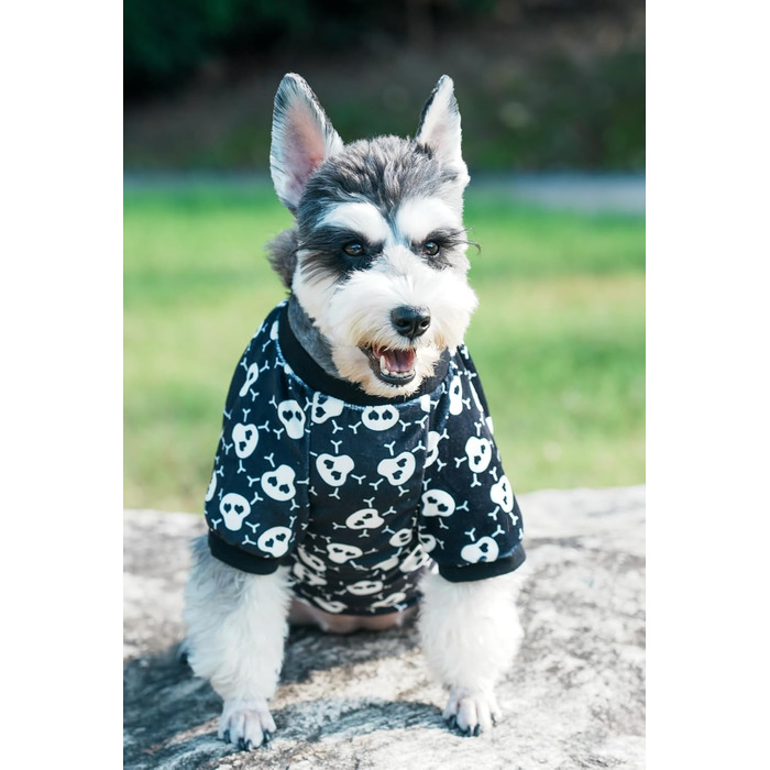 Піжама для собак з принтом черепа на Halloween, XL, біла. Костюм-піжама для собак, костюм на Хелловін, XL
