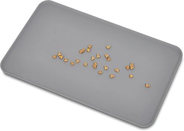 Підкладки під годівницю для тварин Amazon Basics, силіконові, 47 x 29 см, сірі (2 шт.)