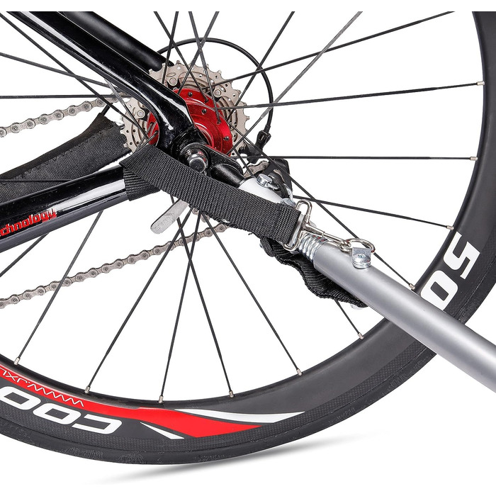 Велосипедний причіп CXWXC зі стоп-каміном - великий вантажний простір до 120 л, вантажопідйомність 40 кг, складаний вантажний причіп з тентом та прапорцем безпеки - ідеальний для щоденного транспортування (чорний)