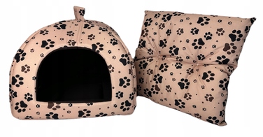Ліжко-будиночок IGLOO для собак та котів, м'яка лежанка 50x50