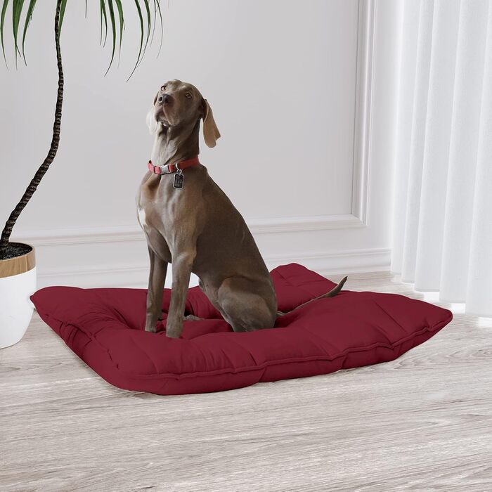 Елегантна подушка для собак Maxy, 60x100 см (Бордовий, 130x100 см)