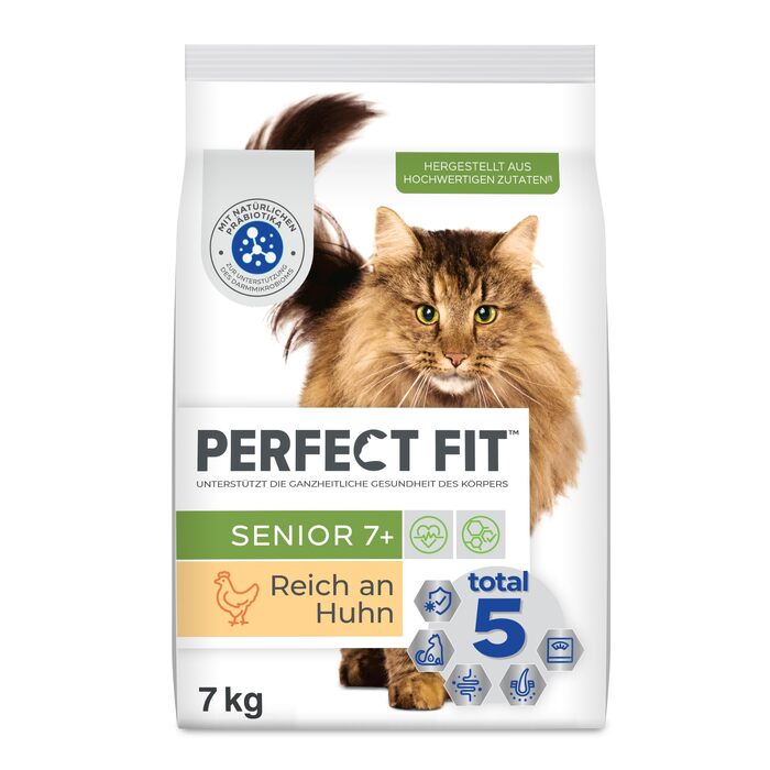 Сухий корм для літніх котів PERFECT FIT Senior 7+, курка, 7 кг