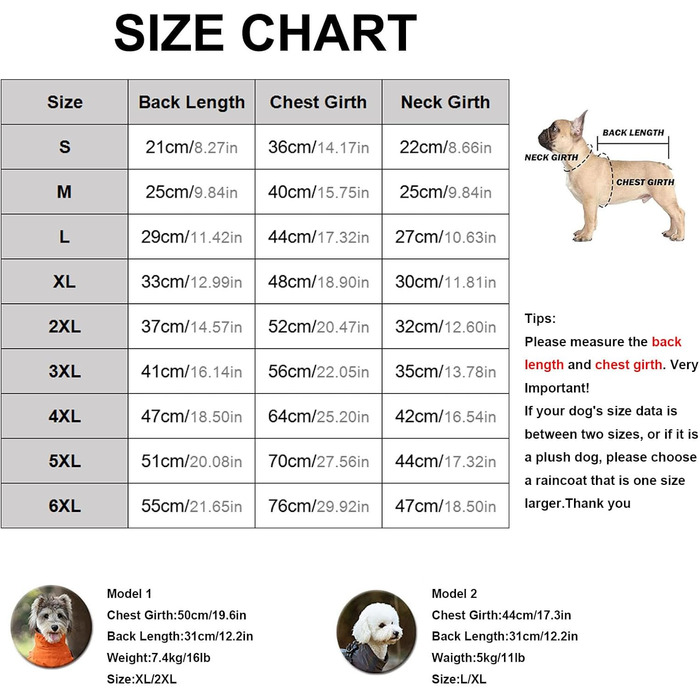 Водонепроникний дощовик для собак, регульований, з 4 лапами, відбиваючий, для малих та середніх собак, розмір M, червоний (довжина спини 25 см)