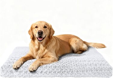 М'яке ортопедичне ліжко для собак Homaxy, великих порід, 105x68x10 см, з неслизьким дном, знімний чохол, для великих собак