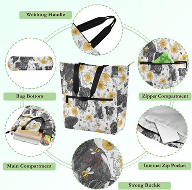 Дитяча сумка-переноска для собак Стаффордширського бультер'єра, легка, багаторазова, з блискавкою, для коледжу, шопінгу, пляжу, кольори веселки