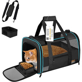 Трансформер для котів та собак, велика переноска для тварин, чорна, 25 л