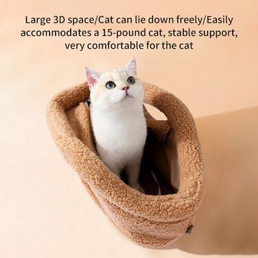 Транспортна сумка для кота Wuyooprt | Водонепроникна сумка-переноска для кота - з фіксатором безпеки, для маленьких та середніх порід, для прогулянок у холодну погоду (колір: коричневий)