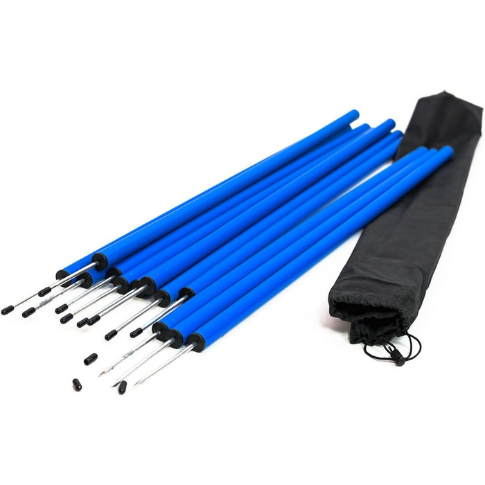 Набір для аджиліті для собак: слаломні стійки, бар'єри та кільце. Тренування собаки вдома, собачий спорт