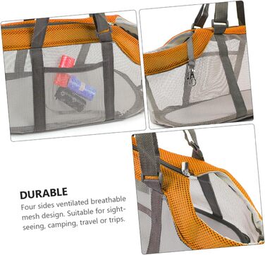 Дихаюча переноска для тварин Galpada з нейлону, для собак середніх та маленьких порід, з регульованим плечовим ременем, для прогулянок, подорожей та покупок