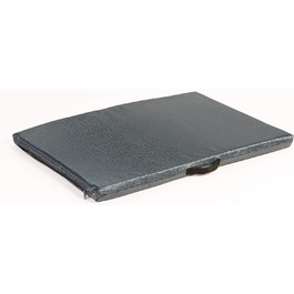 Матрац для собак COOL PET, 68x50 см, сірий, з принтом літер, товщина 3 см