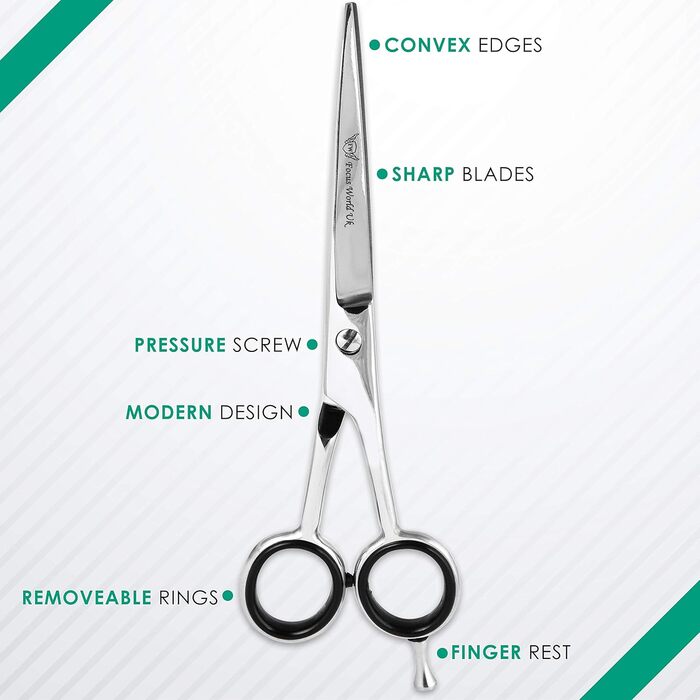 Набір професійних перукарських ножиць Focus World 6.5 дюймів (FW-SET-01) - срібло