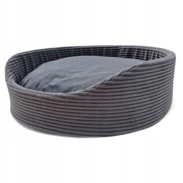 М'який манеж-лежак для собак Odol-Plusz, сірий, 55 см x 60 см