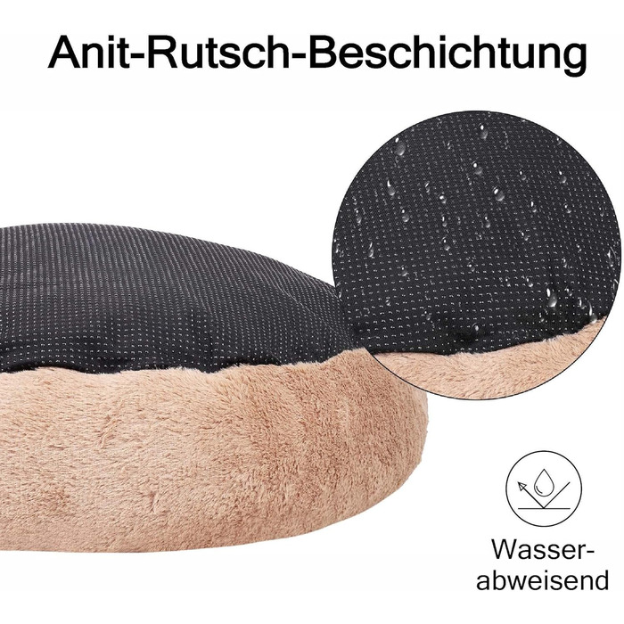 М'яке ліжко для собак та котів Tapsy - зручне, миється, 55 см, розмір M (40 x 34 см)