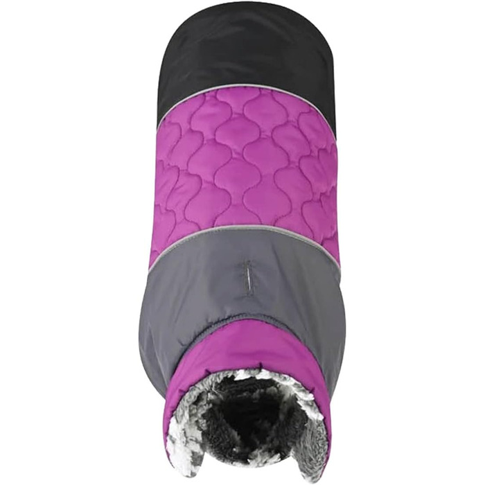 Водонепроникний зимовий теплий халат для собак - зимовий халат для маленьких та середніх собак, двосторонній (Колір: Коричневий, Розмір: S, Колір: Фіолетовий)