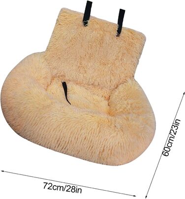 Автоматизоване ліжко для собак Autoitz: знімне, безпечне, тепле, для домашнього використання та в авто (Apricot, M)