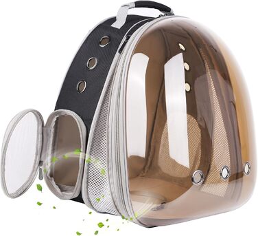 Рюкзак для кота, переноска для тварин до 9 кг, з переднім розширенням, прозора сумка-кокон для котів, кроликів та цуценят
