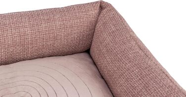 ТRIXIE Viviana – лежанка для собак, 60x50 см, рожева, з м'яким велюровим покриттям, кошик для собак, інтегрована подушка, антиковзаюче дно, м'яка та миється. 37543 L 60 x 50 x 16 см