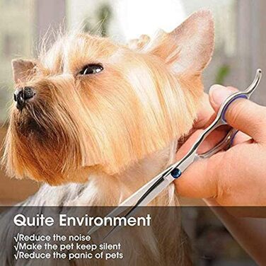 Набір для догляду за собаками CLQ: 4 ножиці з нержавіючої сталі для довгого та короткого волосся