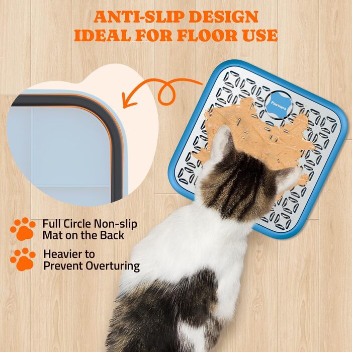 Лежак-іграшка для собак великих порід з годівницею, блакитний. Зменшує нудьгу та тривогу, сповільнює годування. З лопаткою та щіткою.