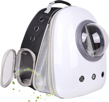 Рюкзак-переноска для котів та інших тварин, до 9 кг, з фронтальною розширенням, прозоре вікно, для великих котів, цуценят, кроликів