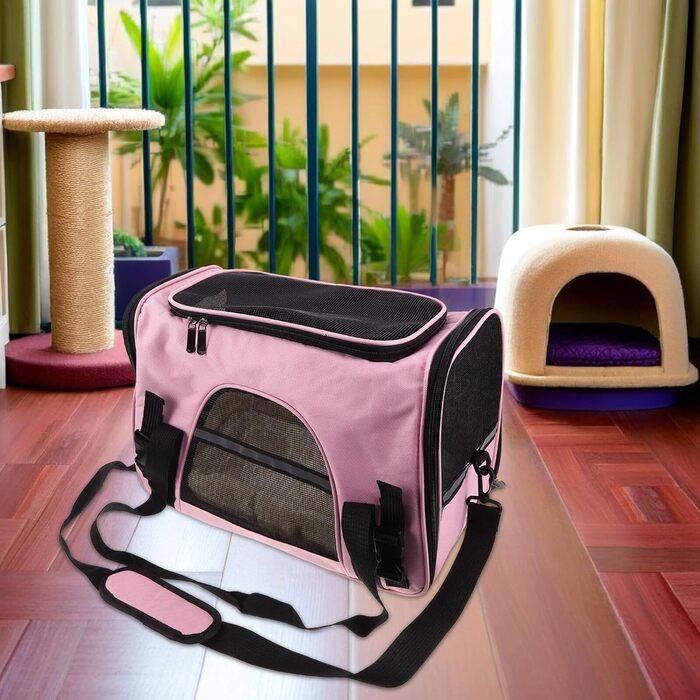 Транспортна сумка для котів та дрібних тварин Aboodam - складана, дихаюча, з надійним закриттям