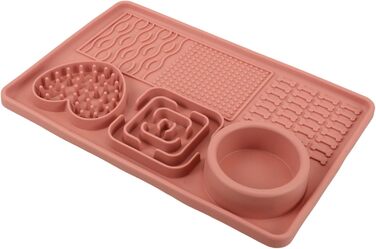 Гумова килимок для собак з присосками, неслизький, великий, силіконовий, для повільного годування, аксесуар для цуценят та собак