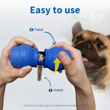 PetClan Chewise Тримач для жувальних паличок для собак, без BPA, проти задухи, для різних розмірів собак, міцний дизайн