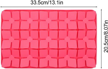 Килимок-лизалка для собак Katzenschlamm з присосками, лінза, зменшує нудьгу, для ласощів та корму, фіолетовий (червоний)