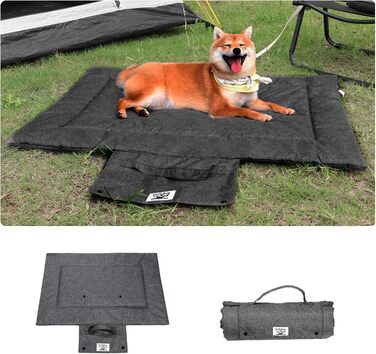 Килимок для собак на винос, 70 x 50 см, килимок для собак Outdoor, миючий, нековзний, килимок для машини, автомобільний, для собак та котів (S, Сірий, Medium)