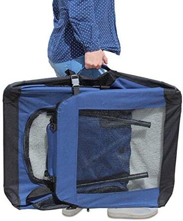 Транспортна переноска для тварин YATEK, складана, 70x8x52 см