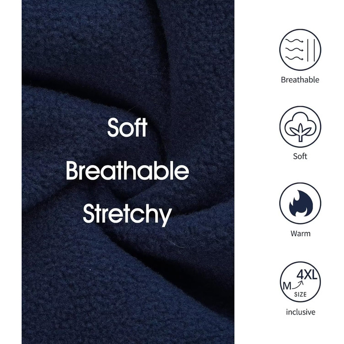 Теплий флісовий світшот-худі IECOii для великих собак, блакитний (4XL)