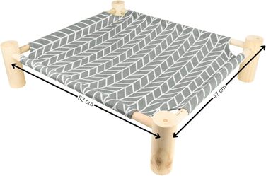 Настінна лежанка-гамак для котів з дерев'яною рамою – зручний та стильний відпочинок, ідеально для релаксу та спостереження