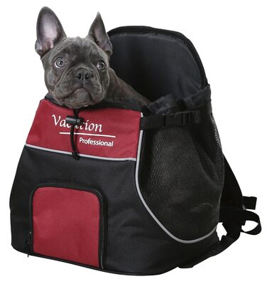 Сумка переносна Kerbl Fronttragetasche Vacation, 31 x 24 x 38 см, чорний/червоний