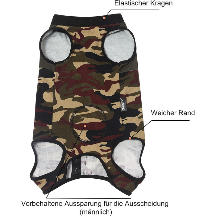 Корсет для собак після операції, регульований, для собак після кастрації/стерилізації, дихаючий, запобігає облизуванню, м'який, XL (зелений, середній)