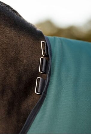 Посівна попона Horseware Amigo Ripstop 900D Lite (0г) для коней, Dynasty Green/Navy & Silver, 115 см (5'6