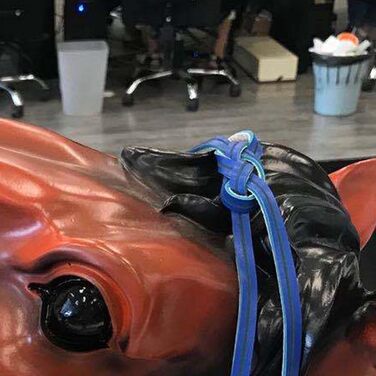 Зауважнення для коня, регульоване, обладнання для коня, вуздечка, аксесуари для їзди верхи, вуздечка для коня, аксесуари для сідла (Блакитний, 10 см)