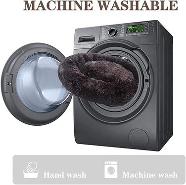 Крісло-гніздо для собак та котів, м'яке, чорне, L (40 см)