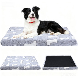 Килимок для собак Qoosea з ефектом пам'яті, сірого кольору, 50х75 см.