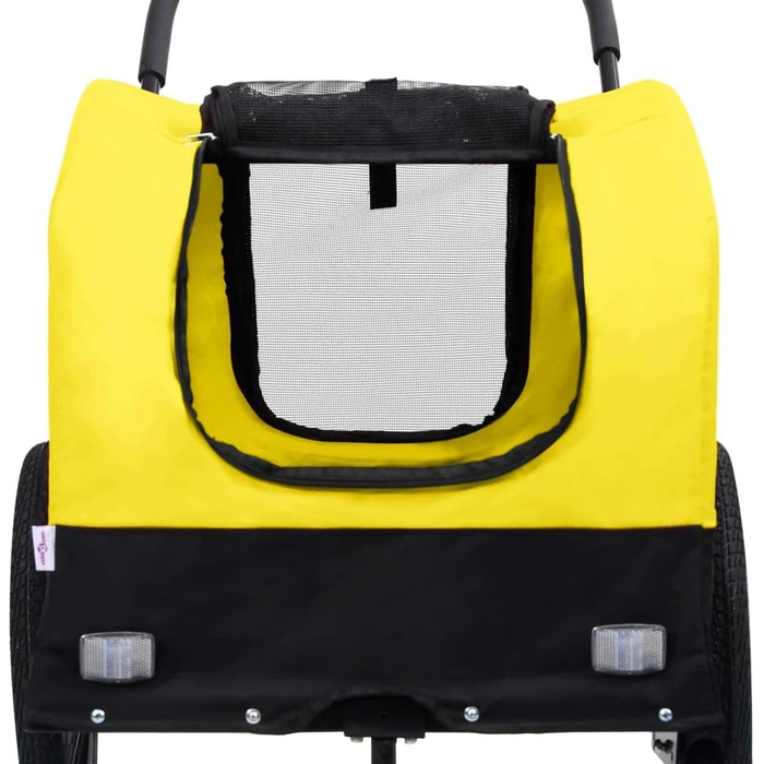 Причіп для велосипеда 63,5x143x103 см, жовто-чорний