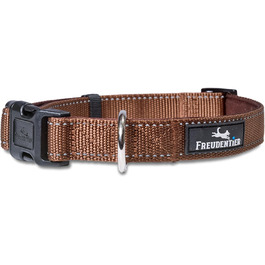 Нашийник для собак Freudentier: м'який, з неопрену, світловідбиваючий, міцний. Підходить для собак малих, середніх та великих порід. Колір: шоколадний, розмір: 35-50 см
