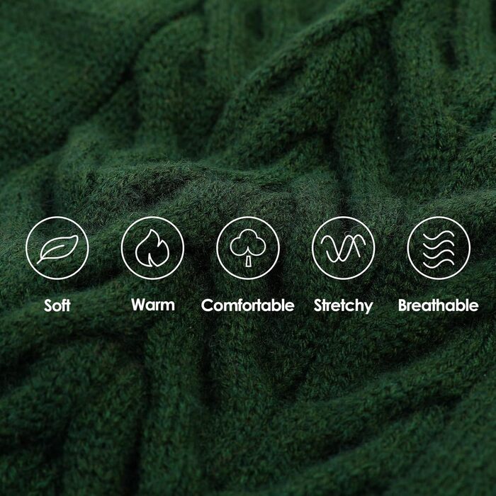 Теплий зимовий пуловер для собак великих порід L, зелений. Пуловер з ворітцем-горловиною, машинного в'язання, для Французького бульдога, Шнауцера, Мальтезе, Бішон Фрізе, Бостон-тер'єра. Легко прати.