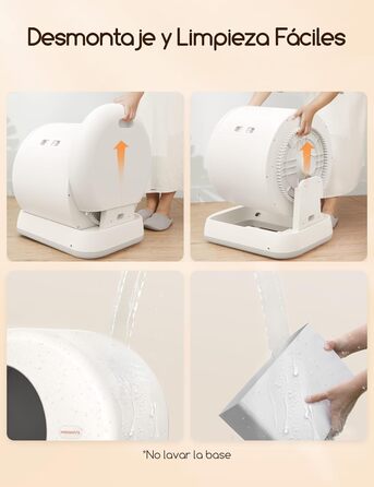 Автоматичний лоток для котів MeoWant з самоочищенням, з пульт керування, антибактеріальний, для великих та кількох котів, з килимком, нейтралізатор запаху