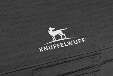 Ортопедичний килимок для собак Knuffelwuff Roanoke: чорний, 100 x 80 см, знімний та миючий чохол, для великих, середніх та маленьких собак