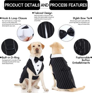 Костюм для собак 'Хюкосу Хунд' з банданою: для вечірок, свят, Хелловіну та Нового року. Підходить для собак різних розмірів.