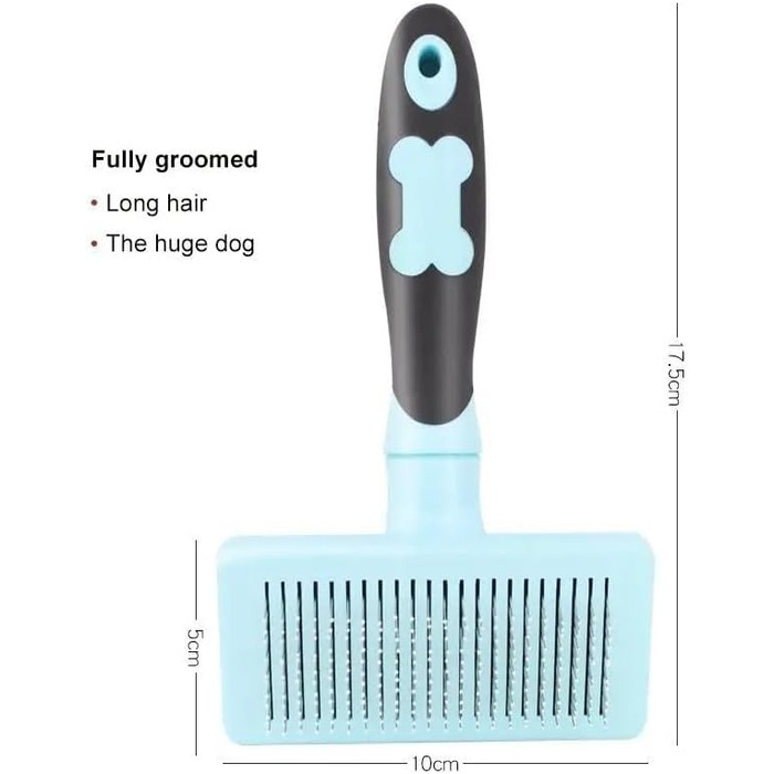 Бурштук для догляду за шерстю котів та собак, для довгошерстих порід. Ідеально для котів, собак, цуценят, кроликів. Видаляє шерсть, масажує та розплутує. Розміри: 17.5x10x5 см